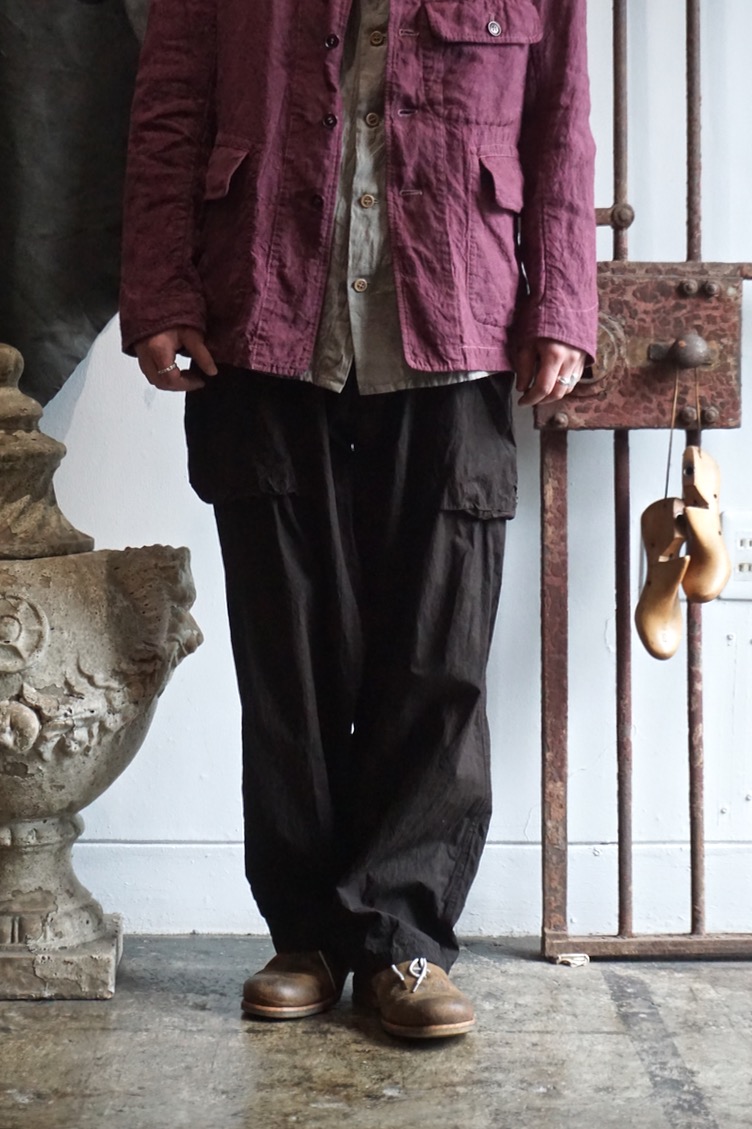 SS22BBEMP1. Monkey Pants. Mud Dye Brown. BEAUGAN. « GULLAM グラム