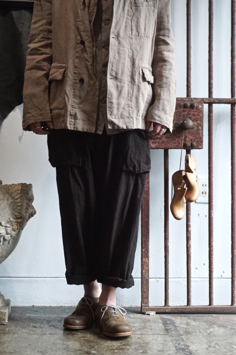SS22BBEMP1. Monkey Pants. Mud Dye Brown. BEAUGAN. « GULLAM グラム